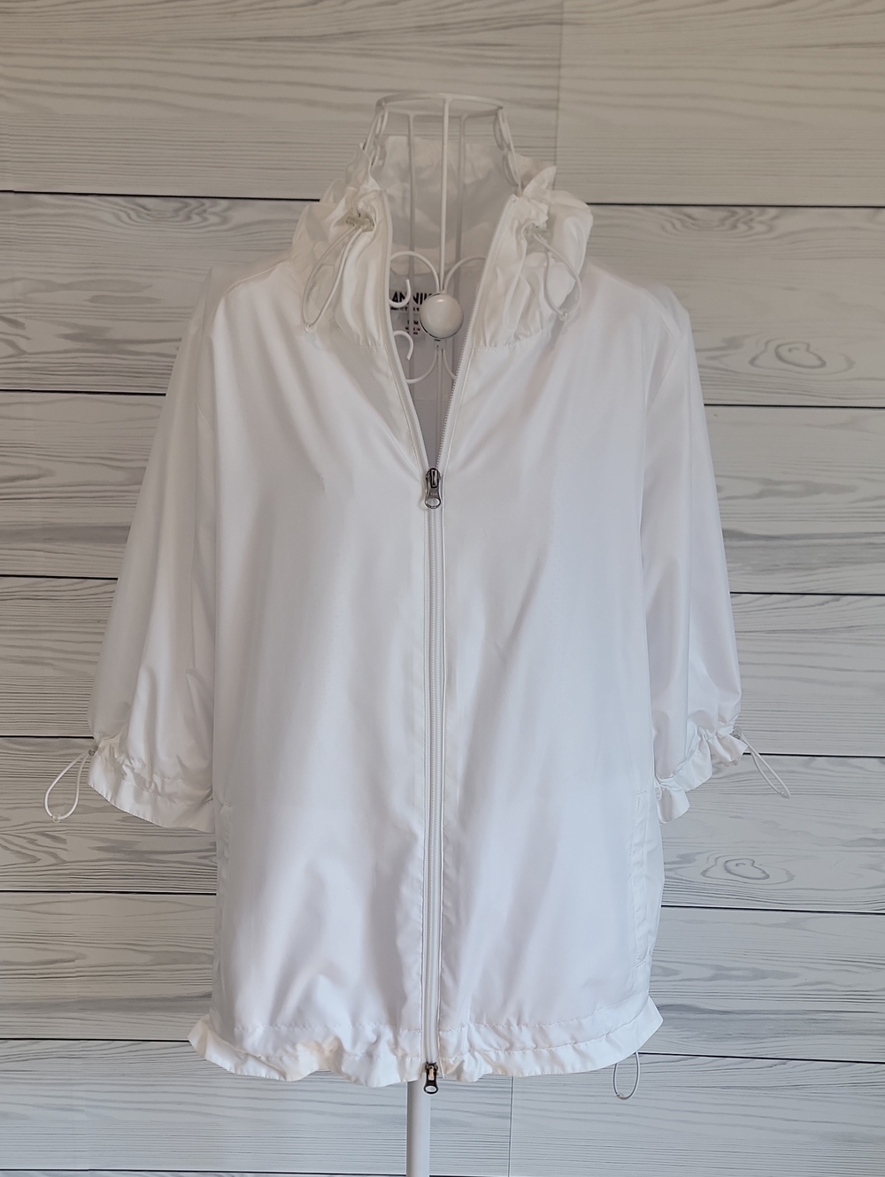 Cutter & Buck Annika Windbreaker Activewear Golf Jacket- White Womens Size M